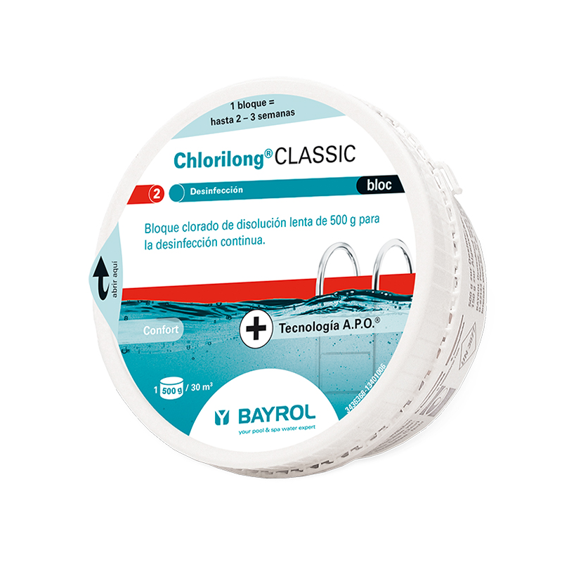 Cloro Lento Classic Bloc Bayrol 0.5 Kg