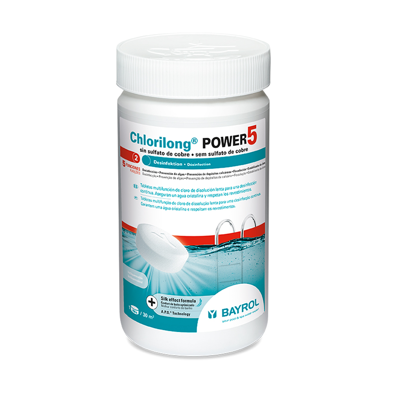 Cloro Multifunción Chlorilong Power 5 Acciones Bayrol 1.25 Kg