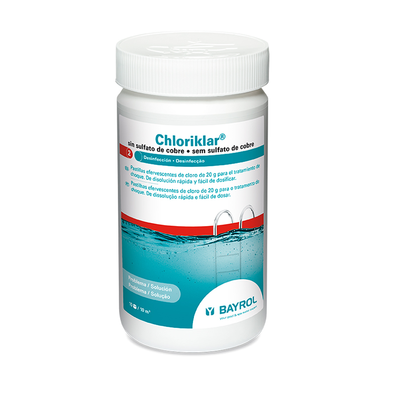 Cloro Choque Chloriklar Tabletas 20gr Bayrol 1 Kg