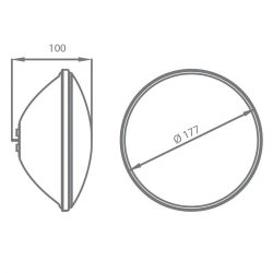 Lampara LED PAR56 White 12 V AC 1300 Lúmenes 15, 5 W
