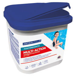 Cloro multiacción en tabletas 250g AstralPool. Bote de 5 Kgs