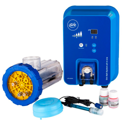 Salt chlorinator Gre Premium 21 g/h with pump dosificadora pH for pools up to 100 m³