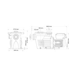 Bomba de Velocidad Variable Hayward K-FLO VSTD 1,5 CV Monofásica