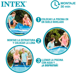 Piscina Intex Small Frame 450x220x84 con depuradora 28274NP