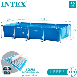 Piscina Intex Small Frame 450x220x84 con depuradora 28274NP