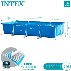 Pool Intex Small Frame 450 x 220 x 84 with filter unit 28274NP