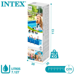 Pool Intex Small Frame 450 x 220 x 84 with filter unit 28274NP
