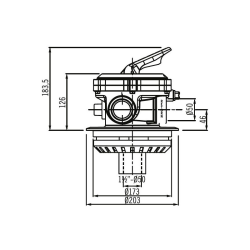 Multiport Valve Flat Top Ramses AstralPool