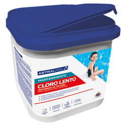 Slow dissolving chlorine en Tabletas 250gr AstralPool 5 kg