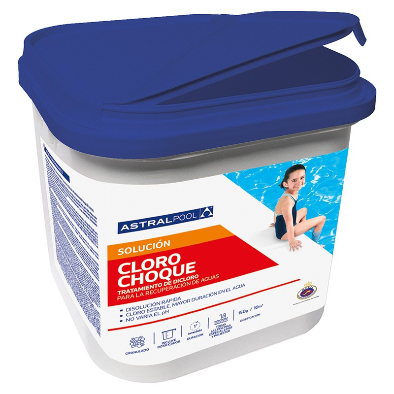 Cloro de choque granulado AstralPool 5 Kg