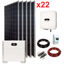 Kit Fotovoltáico Red con Inversor Huawei 10 kW KTL M1 Trifásico + 22 Paneles Solares JA Solar 500W