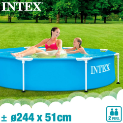 Piscina Intex Metal Frame 244x51cm 28205NP