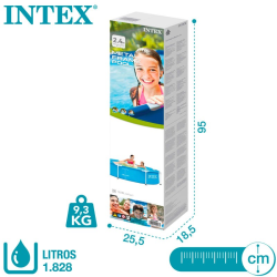 Piscina Intex Metal Frame 244x51cm 28205NP