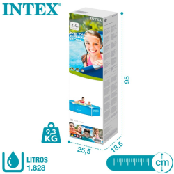 Pool Intex Metal Frame 244 x 51 cm 28205NP