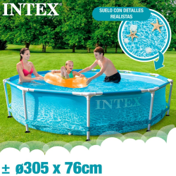 Piscina Intex Beachside Metal Frame 305x76cm 28206NP