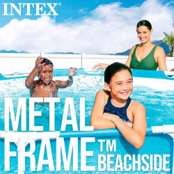 Piscina Intex Beachside Metal Frame con depuradora 305x76cm 28208NP