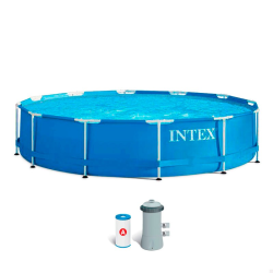 Pool INTEX Metal Frame 366x76cm with Filter Unit 28212np