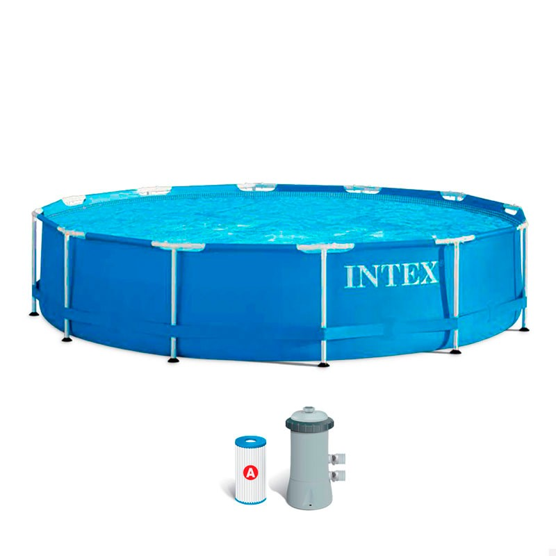 Piscina Intex Metal Frame 366x76cm con depuradora 28212NP