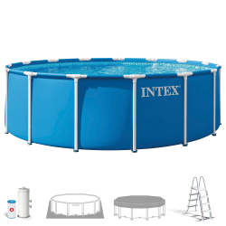Pool Intex Metal Frame 457 x 122 cm with filter unit and ladder 28242NP