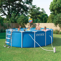 Pool Intex Metal Frame 457 x 122 cm with filter unit and ladder 28242NP
