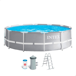 Pool INTEX Prism Frame 366x99cm with Filter Unit and Ladder