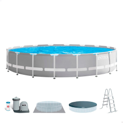 Piscina Intex Prism Frame 610x132cm con depuradora y escalera 26756NP