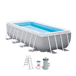 Pool INTEX Prism Frame 400x200x100cm Dep. Cartridge and Ladder 26788np