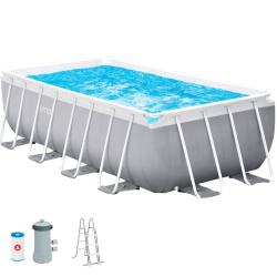 Pool INTEX Prism Frame 400x200x122cm Dep. Cartridge and Ladder 26790np