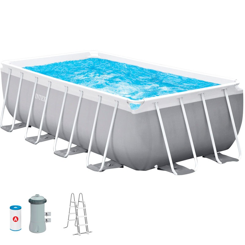 Piscina Intex Prism Frame 400x200x122cm dep. cartucho y escalera 26790NP