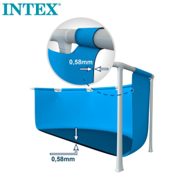 Pool INTEX Prism Frame 400x200x122cm Dep. Cartridge and Ladder 26790np