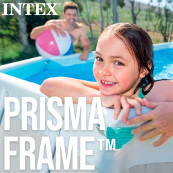 Pool INTEX Prism Frame 400x200x122cm Dep. Cartridge and Ladder 26790np