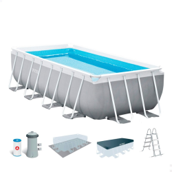 Pool INTEX Prism Frame 488x244x107cm Dep. Cartridge and Ladder 26792np