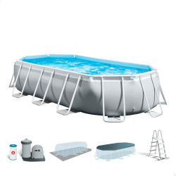 Piscina Intex Prism Frame Ovalada 503 x 274 x 122 cm dep. cartucho y escalera 26796NP