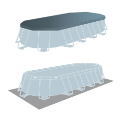 Piscina Intex Prism Frame Ovalada 503x274x122cm dep. cartucho y escalera 26796NP