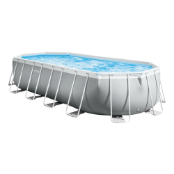 Piscina Intex Prism Frame Ovalada 610 x 305 x 122 cm dep. cartucho y ecalera 26798NP