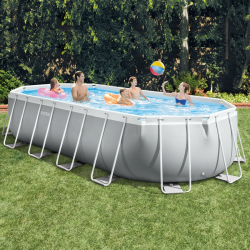 Piscina Intex Prism Frame Ovalada 610x305x122cm dep. cartucho y ecalera 26798NP