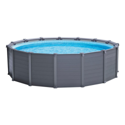 Piscina Intex Graphite Panel 478x124cm con depuradora arena y escalera 26384NP