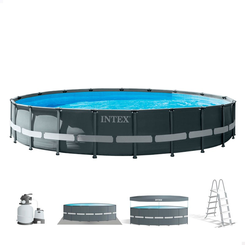 Piscina Intex Ultra XTR Frame 610x122cm con depuradora de arena y escalera 26334NP