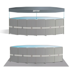 Piscina Intex Ultra XTR Frame 610x122cm con depuradora de arena y escalera 26334NP