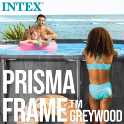 Pool Intex Greywood Prism Frame 549 x 122 cm with dep. cartridge and ladder 26744NP
