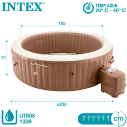Spa inflatable Intex PureSpa Bubble Massage 236 x 71 cm 28412EX