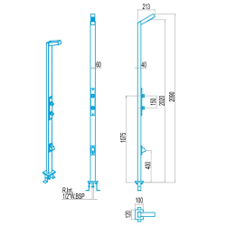 Ducha temporizada with 1 spray head AstralPool