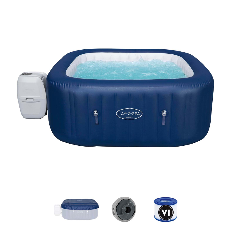 Spa de Hidromasaje Hinchable Lay-Z-Spa Hawaii AirJet Bestway 180x71cm para 4-6 personas