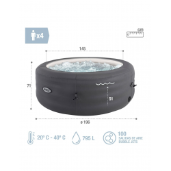 Spa Hinchable Intex SimpleSpa 196x71cm 795 Litros 28482EX