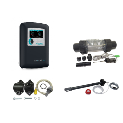 Pack Dosing Pump Bayrol Automatic Cl/pH + Kit Smart & Easy Connector Flow + Kit Temperature Probe + Control level