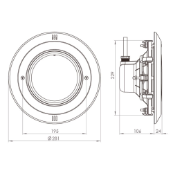 Proyector LED PAR56 Luz Blanca AstralPool LumiPlus Essential Foco 12V AC 1485 Lúmenes 14,5W