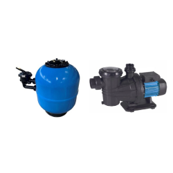 Swimming pool filter KRIBA 500 mm + Pump ASPIRE 75 M 0, 75 CV