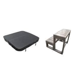 Spa Rigid Exterior Natuspa S 5/52 for 5 Personas 200x200x90 cm 52 Jets and 3 Pumps