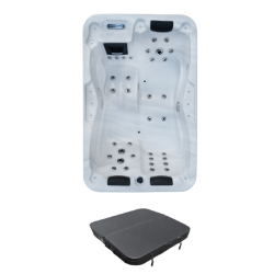Spa Rigid Exterior Natuspa Sx 3/35 for 3 Personas 205x130x70 cm 35 Jets and 2 Pumps