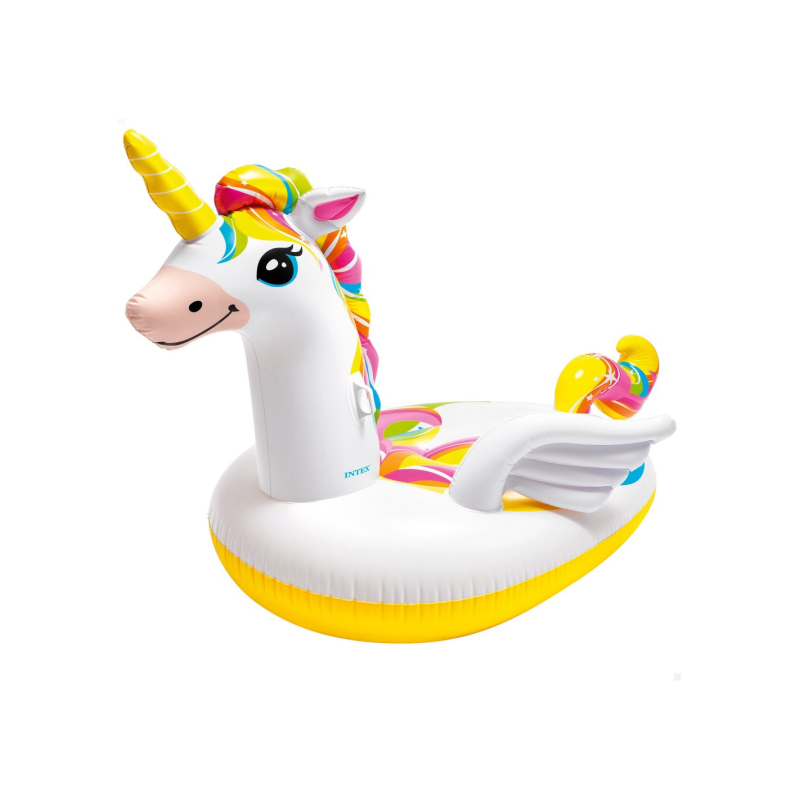 Unicornio Hinchable Intex 163x251x145 cm. 2 Personas Máx. 200 Kg